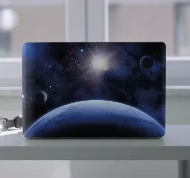 Laptop aufkleber kosmische planeten szene - TenStickers