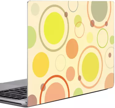 Laptop Aufkleber Kreise - TenStickers