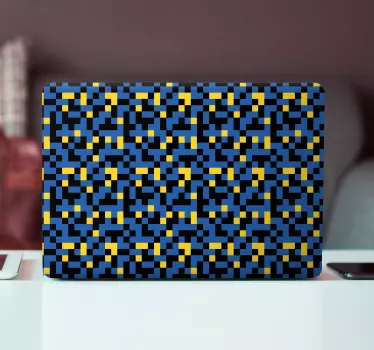 Laptop Aufkleber lebendige geometrische anordnung - TenStickers