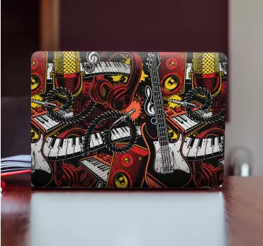 Laptop Aufkleber lebendige musikalische komponenten - TenStickers