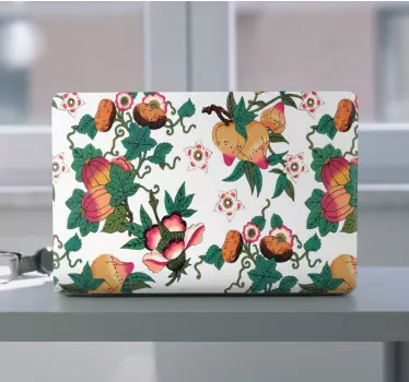 Laptop Aufkleber lebendiges blumenarrangement - TenStickers