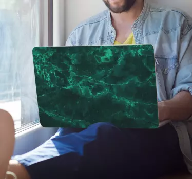 Laptop Aufkleber marmor textur oberfläche - TenStickers