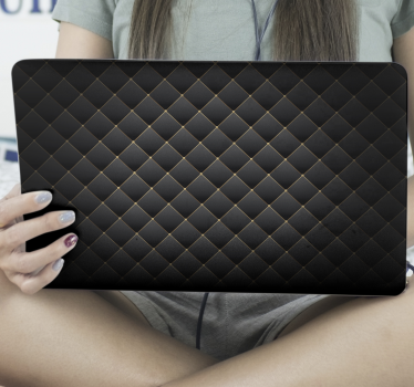 Laptop aufkleber mit elegantem texturmuster - TenStickers