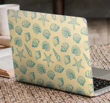 Laptop Aufkleber muschelmotiv - TenStickers