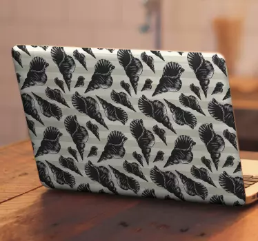 Laptop Aufkleber muschelmusterdruck - TenStickers