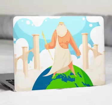 Laptop Aufkleber mythische königspose - TenStickers