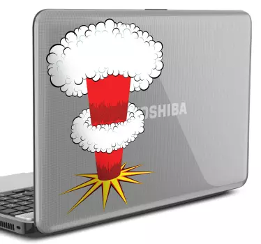 Nuklear-Explosion Laptop Sticker - TenStickers