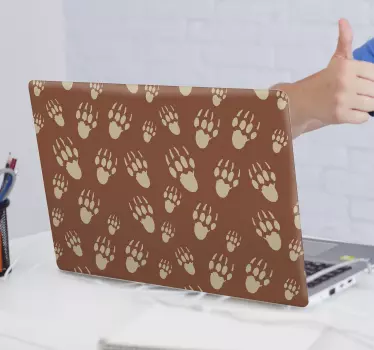 Laptop Aufkleber pfotenabdruck-motiv - TenStickers