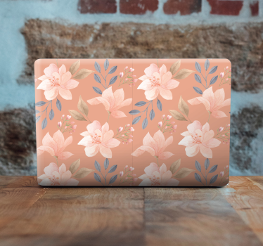 Laptop Aufkleber raffiniertes blumenmotiv - TenStickers