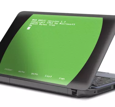 Laptop aufkleber retro computer bildschirm - TenStickers