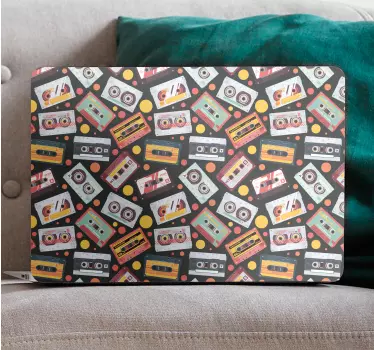 Laptop Aufkleber retro-kassettenkonzept - TenStickers