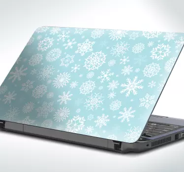 Laptop Aufkleber schneeflockenmotiv - TenStickers