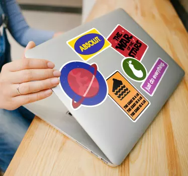 Schilder Aufkleber Set für Laptop - TenStickers