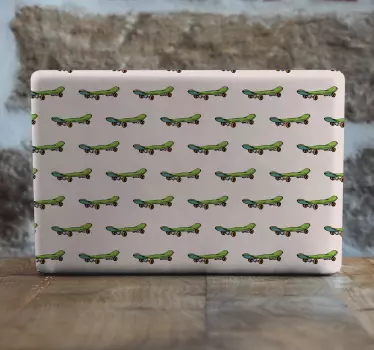 Laptop aufkleber skateboard muster - TenStickers