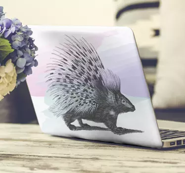 Laptop Aufkleber stachelschwein tier illustration - TenStickers