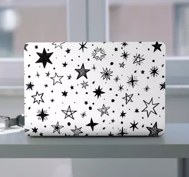 Laptop Aufkleber sternenhimmel-muster - TenStickers
