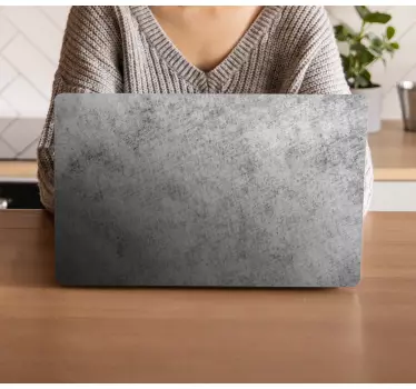 Laptop Aufkleber strukturierte graue oberfläche - TenStickers