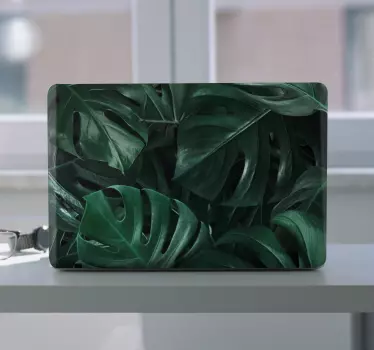 Laptop Aufkleber üppige tropische blätter - TenStickers