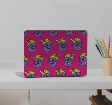 Laptop Aufkleber cukpcakes totenkopf-design - TenStickers