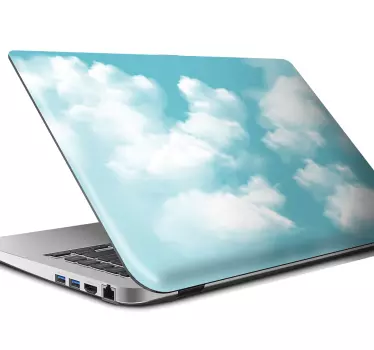 Laptop aufkleber weiche wolkenmuster - TenStickers