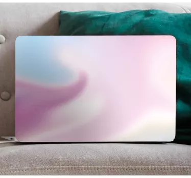 Laptop Aufkleber weicher farbverlaufswirbel - TenStickers