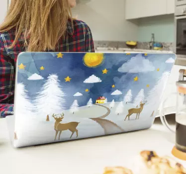 verschiedene Aufkleber Weihnachten Landschaft - TenStickers