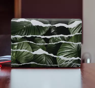 Laptop Aufkleber zerrissenes blattmotiv - TenStickers