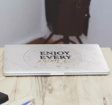 Laptop aufkleber zitat für bedeutungsvolle momente - TenStickers