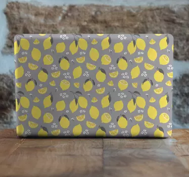 Laptop aufkleber zitronenfrucht muster - TenStickers
