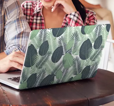 Laptop Sticker Dschungelvegetation - TenStickers