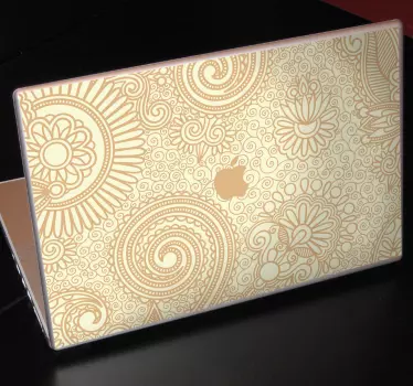 Laptopaufkleber florale Ornamente - TenStickers