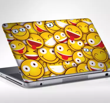 Laptopaufkleber Smileys - TenStickers