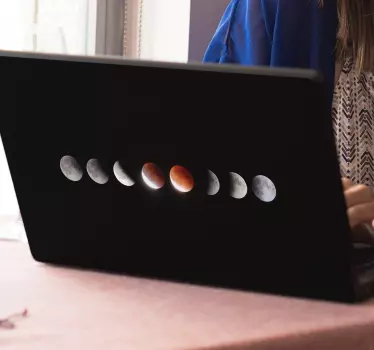 Laptop Aufkleber Sonnenfinsternis - TenStickers