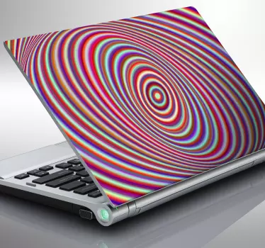 Laptopsticker Psychedelisch - TenStickers