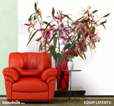 Lilien Blumenstrauß Aufkleber - TenStickers