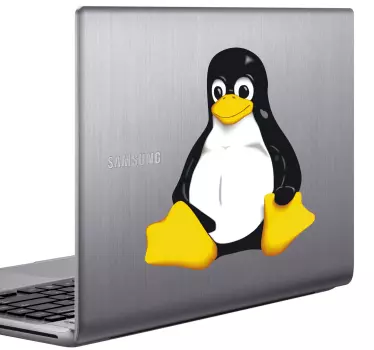 Laptop Aufkleber Linux Pinguin - TenStickers