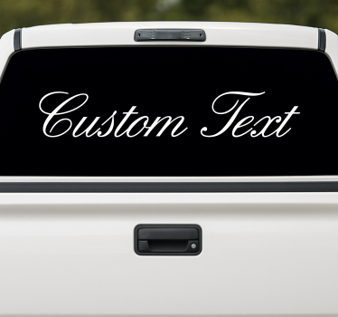 Lkw aufkleber mit individuellem text - TenStickers