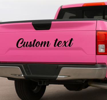 Lkw aufkleber rückfahrzeug individueller text - TenStickers