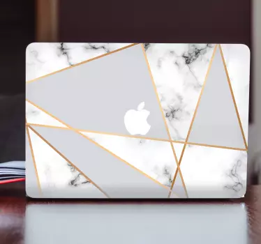 Macbook Sticker marmor - TenStickers