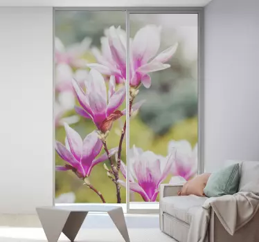 Fensteraufkleber Magnoliendesign - TenStickers