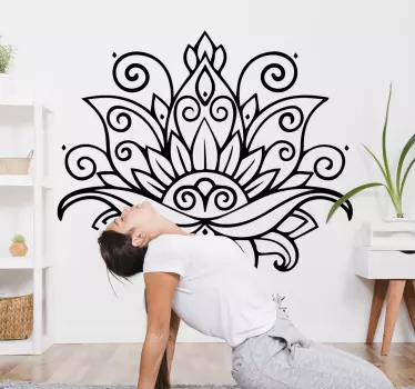 Mandala blume wandtattoo - TenStickers