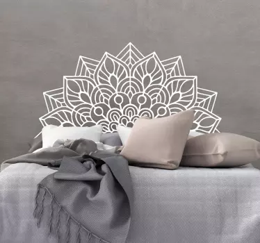 Mandala Yoga Kopfteil Wandtattoos - TenStickers