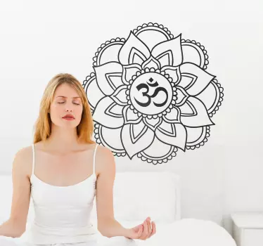 Mandala Yoga Shala Wandtattoo - TenStickers
