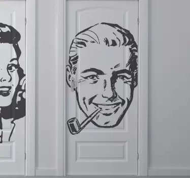 Mann der 40er Jahre Aufkleber - TenStickers