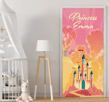 Disney Wandtattoo Märchenschloss Türfolie - TenStickers