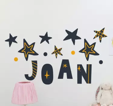 Märchen Sticker Name der nordischen stars personalisiert - TenStickers