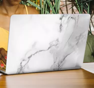 Laptop Aufkleber Marmoroptik - TenStickers