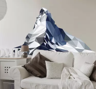 Wandtattoo Berge Matterhorn 3D Design - TenStickers