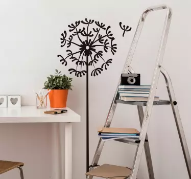 Minimalistische Pusteblume Pflanzen Wandtattoo - TenStickers