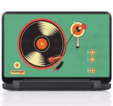 Mischpult Laptop Aufkleber - TenStickers